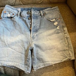 Blue Denim. Gap shorts. Size 28/8R